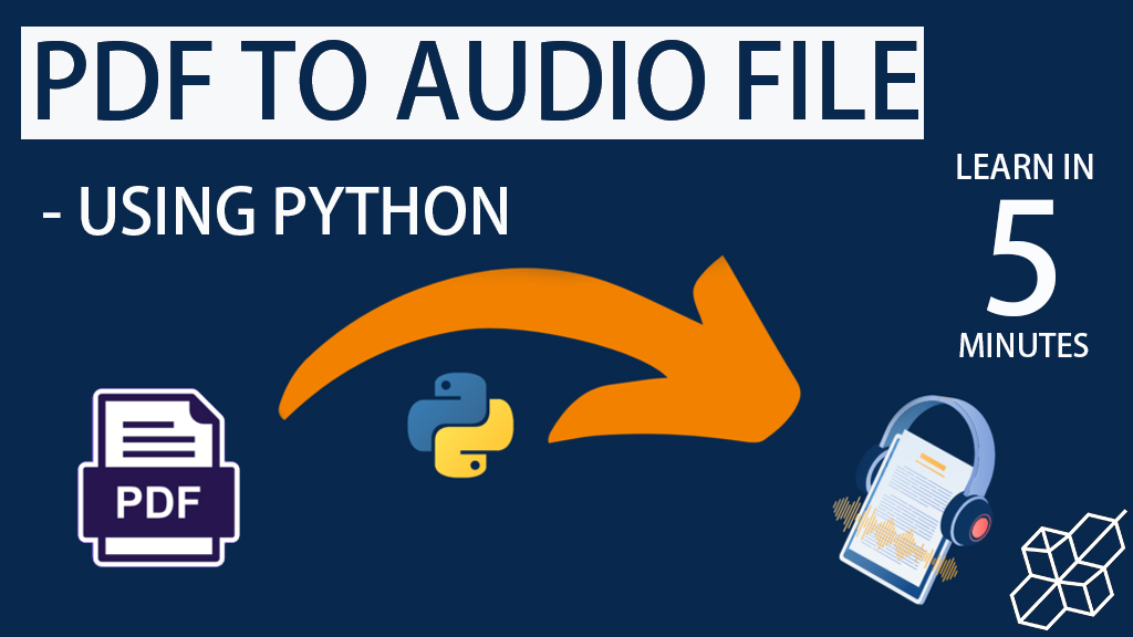 How To Convert PDF Into Audio File Using Python | | Project For Beginners